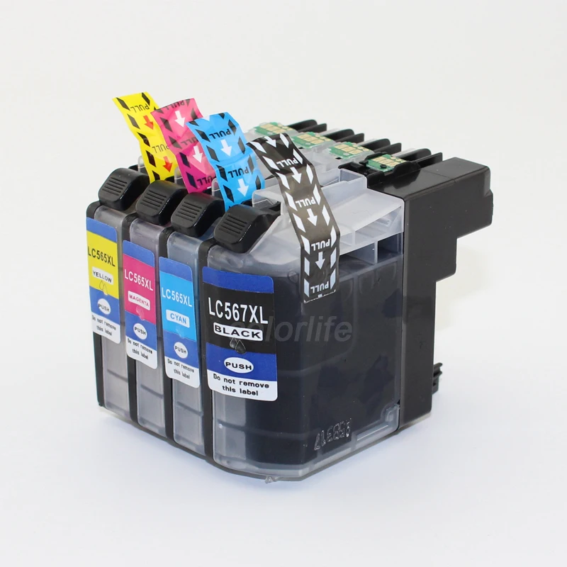 INK WAY LC567BK LC565 C M Y compatible ink cartridge for  MFC-J2310  MFC-J2510