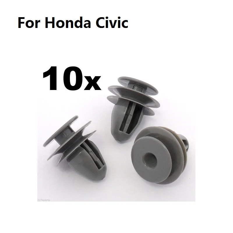 10x For Honda Door Card Clips- Interior Trim Panel Retainer- Civic Del Sol Integra