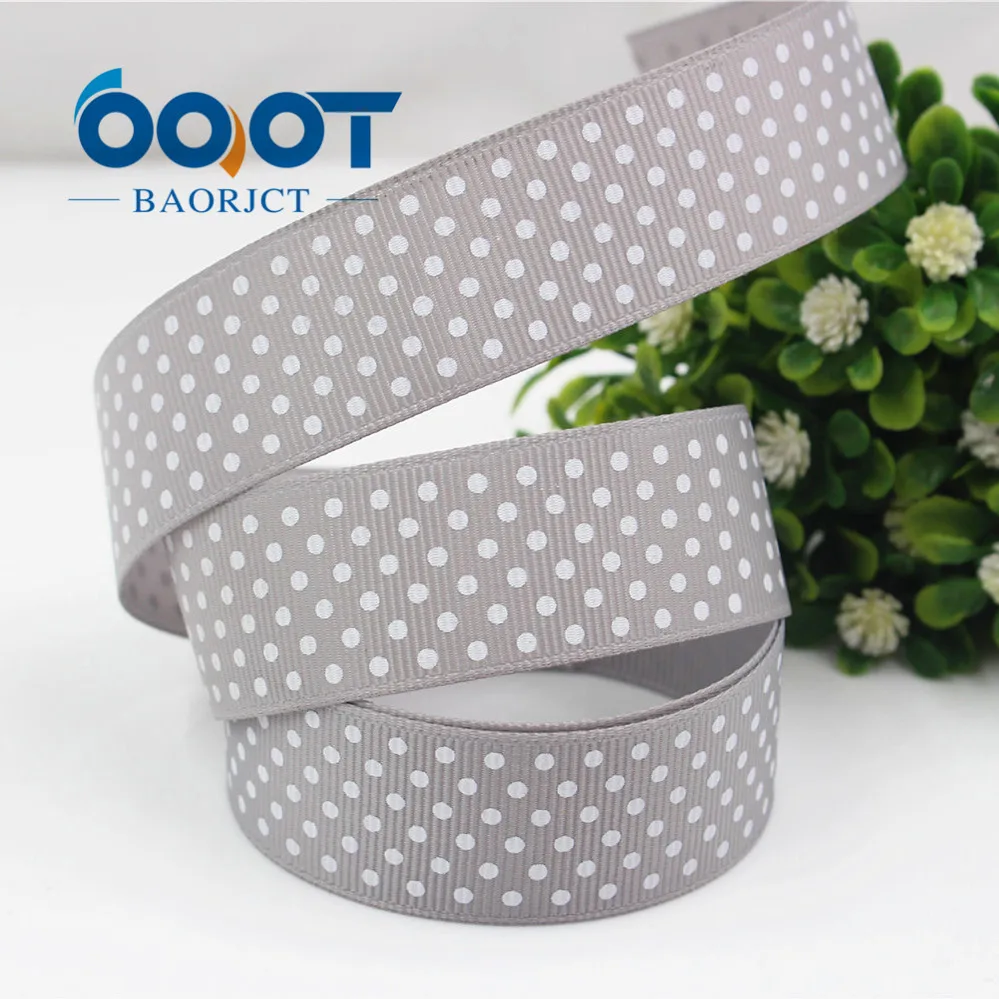 OOOT BAORICT 176224,Polka Dots grosgrain Ribbon,25MM ,10 yards The tape for Sewing , DIY Headdress Accessories Handmade material