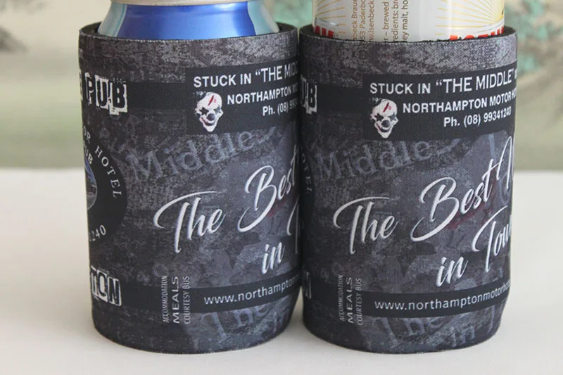 300pcs/lot Stubby Holder Custom With Customer Logo Print Neoprene Beer Cooler Can Cooler Picnic Bags For Wine Food Wedding Gifts