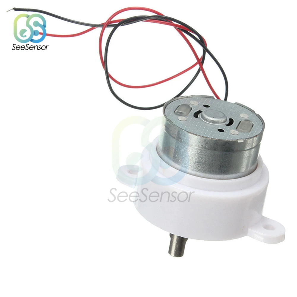 DC 12V Electric Brushless DC Motor High Torque Gear Motor Geared Box S30K Reduction Motor 14RPM 2 Wires for Electronic Toys Fan