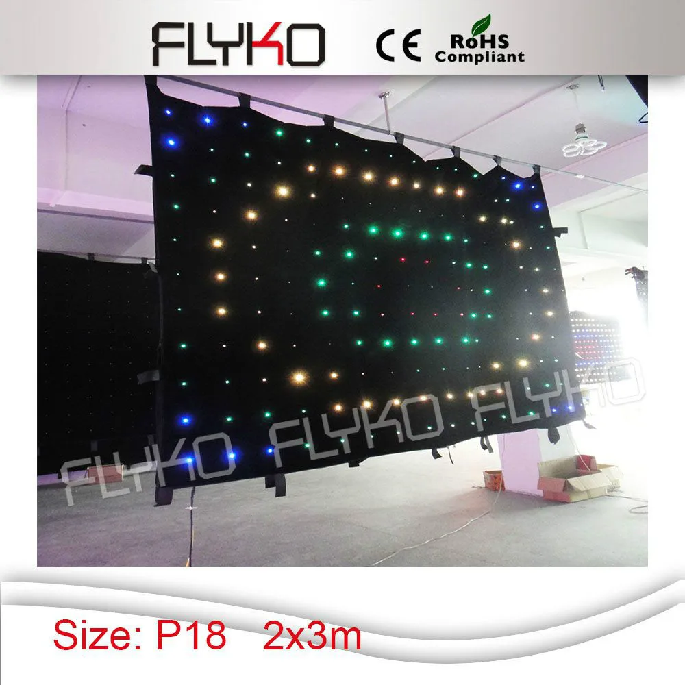 

Programmable LED Vision Curtain SD card + control DJ backdrop +power box