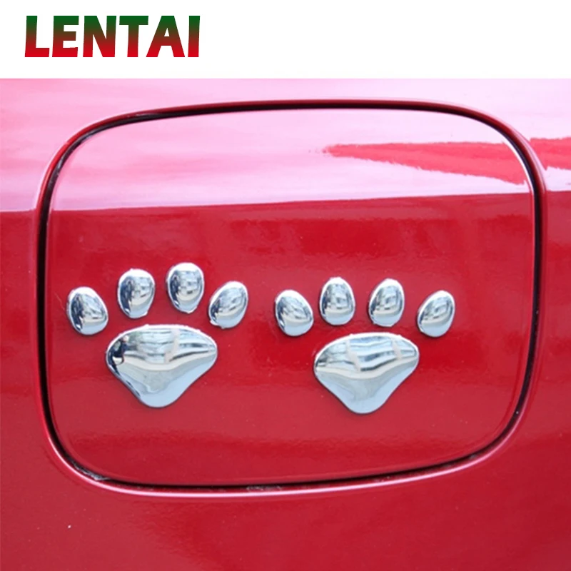 

LENTAI 2 шт. автомобильные наклейки 3D металлические медвежьи лапы Стайлинг для Saab honda civic Skoda Octavia A7 Rapid Fabia Yeti Renault Duster Megane