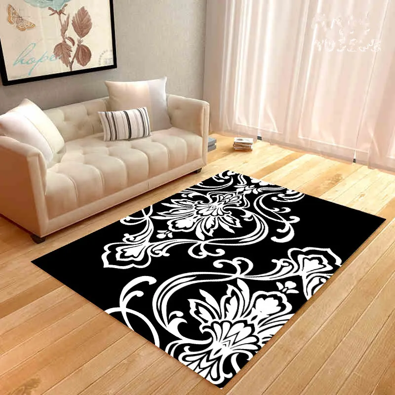 

Large size Home carpets for living room bedroom Area rugs bedside coffee table Antiskid mats Floral 3D Print parlor decor carpet