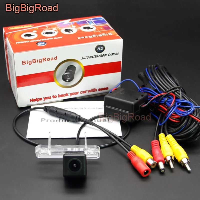 

BigBigRoad Car Rear View Camera For Mercedes Benz C Class W203 E Class W211 2001-2008 / CLS Class W219 SLK Class R171 2004-2011
