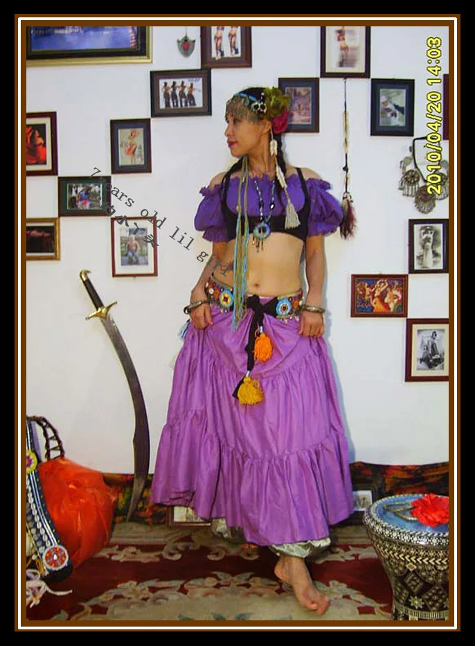 ATS BELLY DANCE Renaissance Pirate Wench Gypsy Fairy Costume Peasant Crop Top Tribal Choli T06-T10