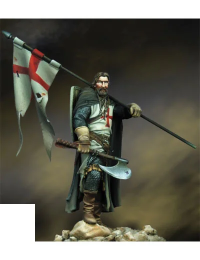 New Unassembled 1/24 75mm ancient Knight of the Cross 75mm  figure  Resin Kit DIY Toys Unpainted kits