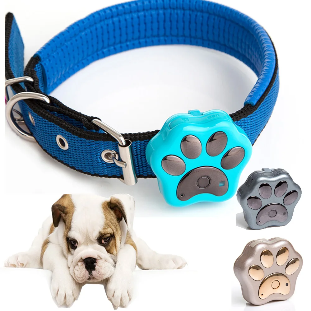 Mini Pet Collar GPS Tracker IP66 Waterproof Real Time Google Maps Tracking Locator For Dog Cat kids 2G Network free App