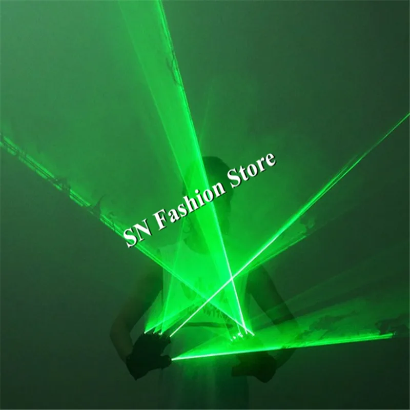 GP05 Ballroom dance laser costumes green red laser light beams singer dj disco stage show wears laser man projector party bar dj