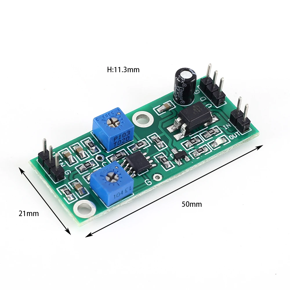 Voltage Comparator Stabilizer 5-24V Hysteresis Signal Optocoupler Isolated Output 3-5MA LM2903 Chip For Industrial Field Signal