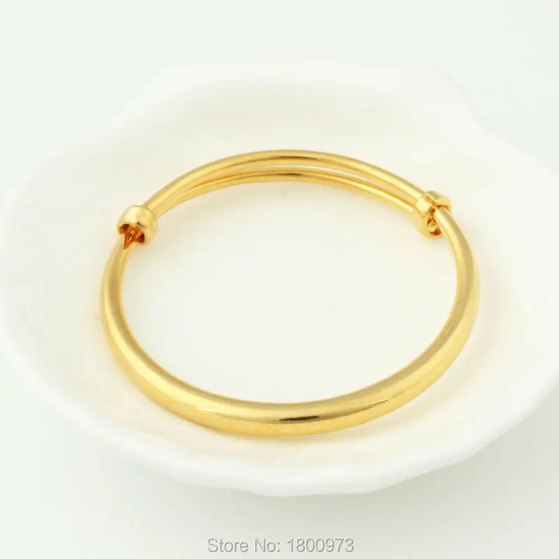 Adixyn New Arrival Dubai gold jewelry baby boy girl . Gold Color Bangles for Ethiopian African jewelry