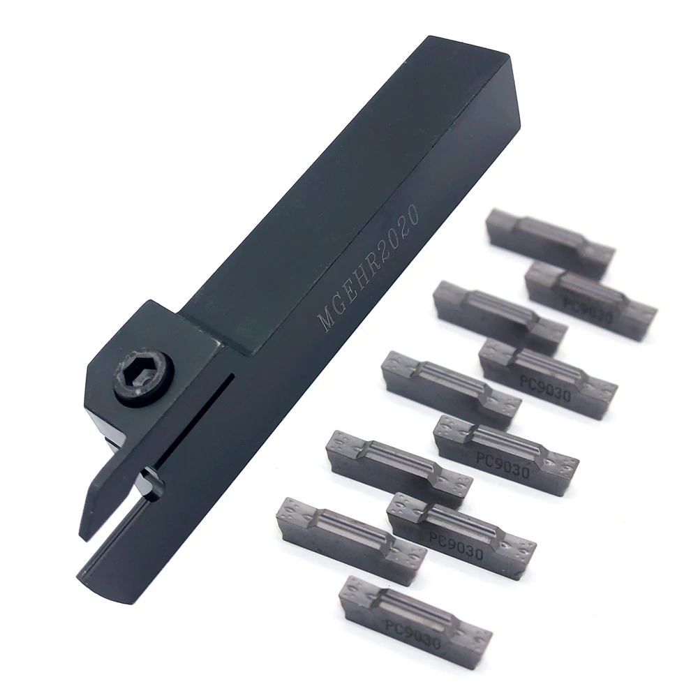 10 قطعة MGMN400 M NC3020 PC9030 كربيد إدراج الحز تحول أداة مع 1 قطعة MGEHR1616 2020 2525 -4 الأخدود CNC أداة حامل مجموعة