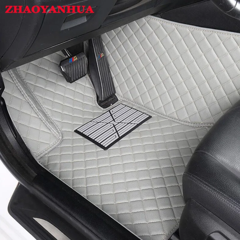 

ZHAOYANHUA "Custom fit car floor mats special for Audi A4 B5 B6 B7 B8 allraod Avant A3 A6 C6 C7 A7 A8 Q3 Q5 Q7 5D car styling