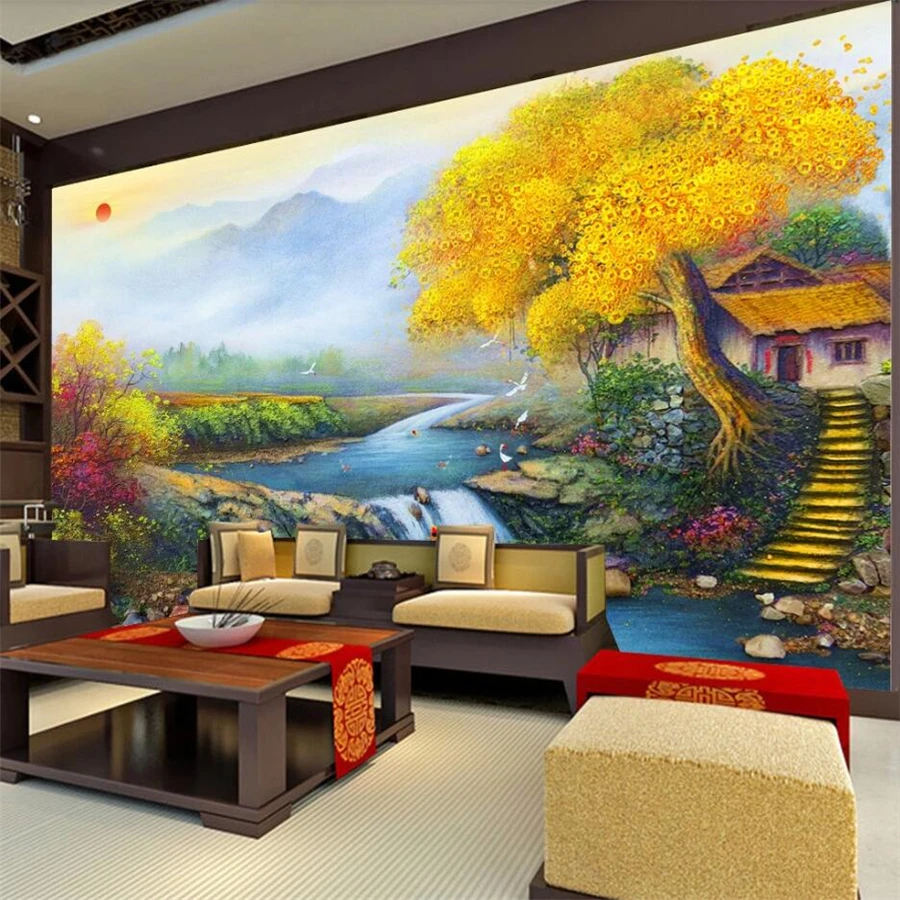 Custom wallpaper 3d photo murals all the way lucky lucky treasure family Feng Shui painting living room bedroom mural wallpaper