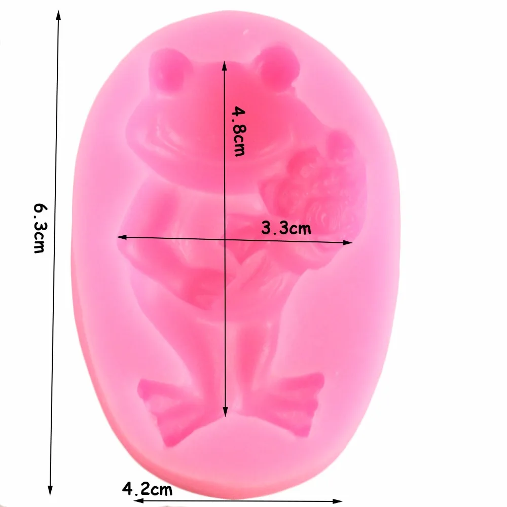 Frog Fondant Mold Silicone Baking Molds Pudding Dessert Molds Cake Decorating Candy Chocolate Gumpaste Mould Soap Clay Moulds