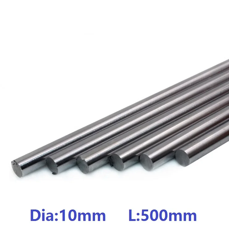 

30pcs/lot 10mm linear shaft 500mm long 10x500mm hardened chromed plated linear shaft rod bar CNC router 3D printer parts