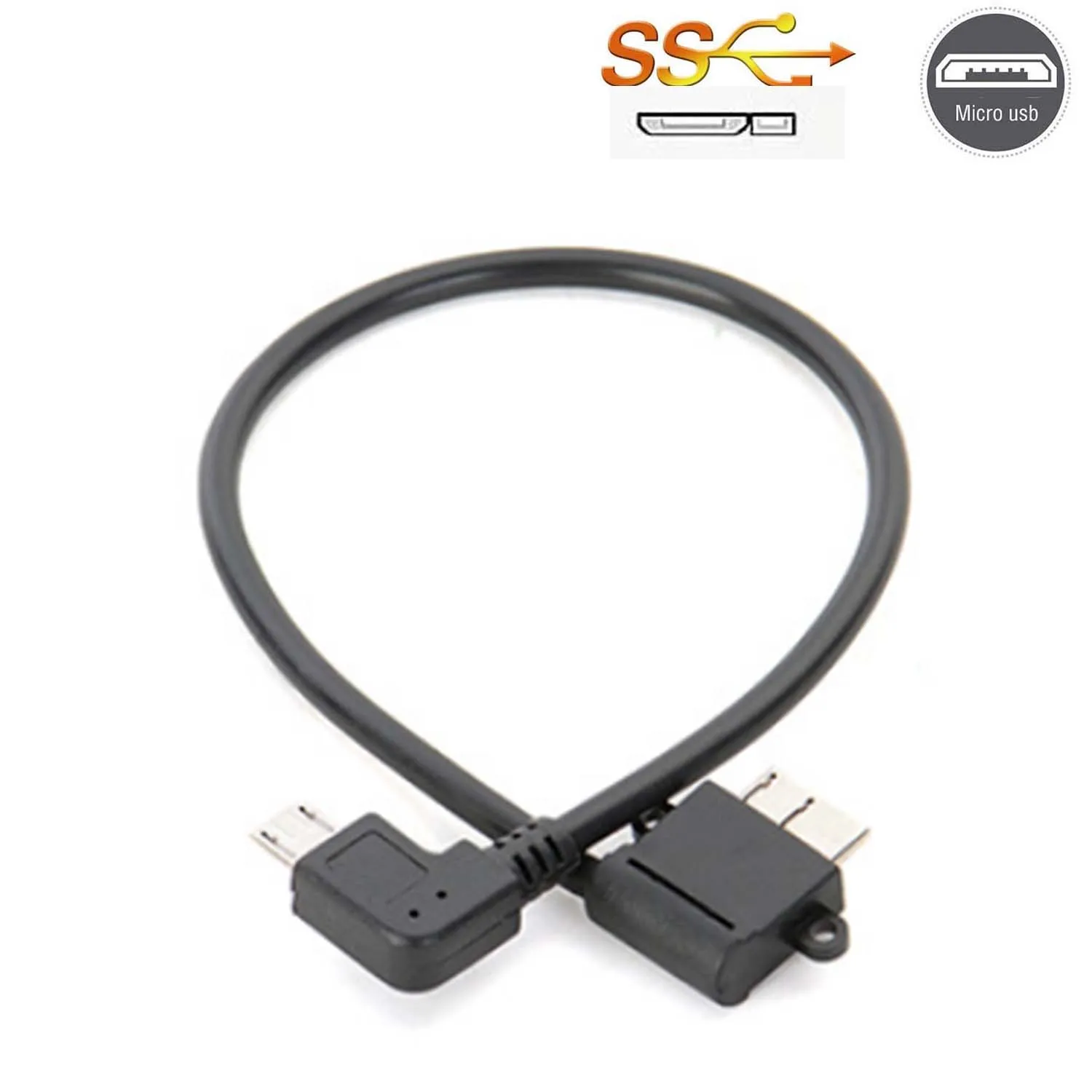 Micro usb 2.0  to USB 3.0 Micro B Cable Connector For Hard Drive Smartphone CELL PHONE PC