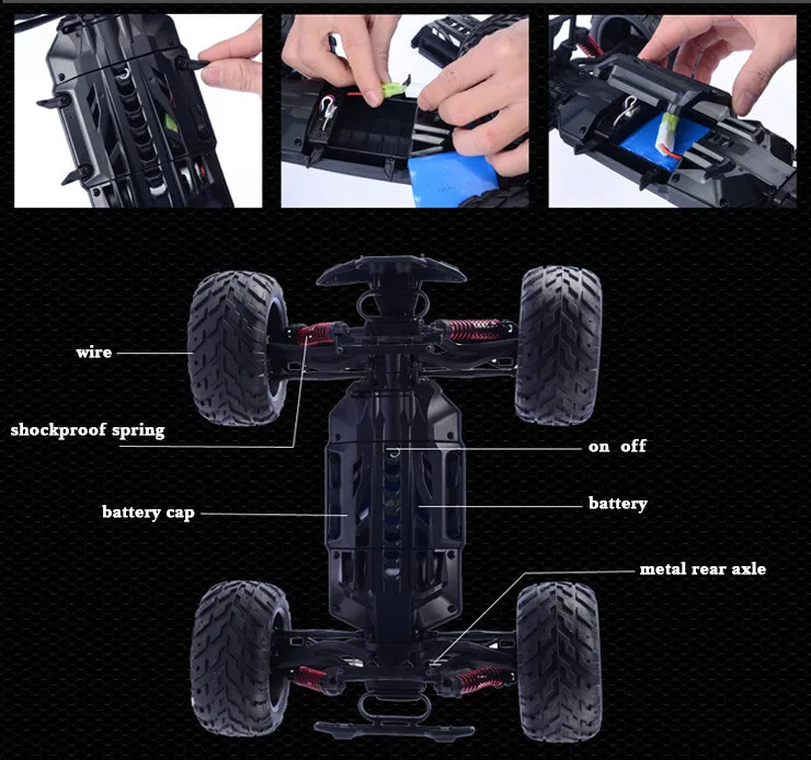 Original JYRC X9115 1:12 40KMH RC รถบิ๊กฟุตรถ RTR 2.4GHz VS WLtoys A979 L959 L202