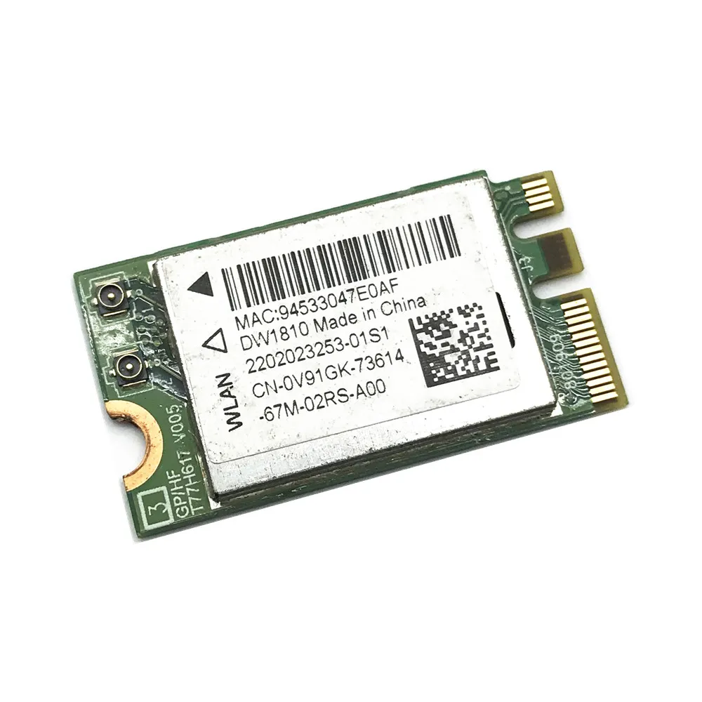 10pcs DW1810 8.02.11ac M.2 NGFF 433Mbps Bluetooth-compatible 4.1 WiFi Wireless Network Card QCNFA435 WIFI Module