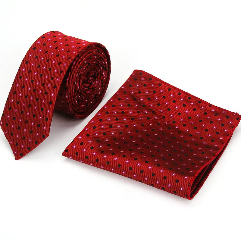 Brand New Men\'s Classic Plaid Ties For Men Necktie Suits Wedding Neck Tie For Business Cravats 5cm Pocket square Necktie sets