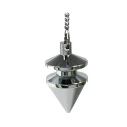 Ya.x Metal Divination Pendulum for Biolocation Fortune Telling Gyro Pendule Spirituel Reiki Charms Cone Brass Pendant Chakra