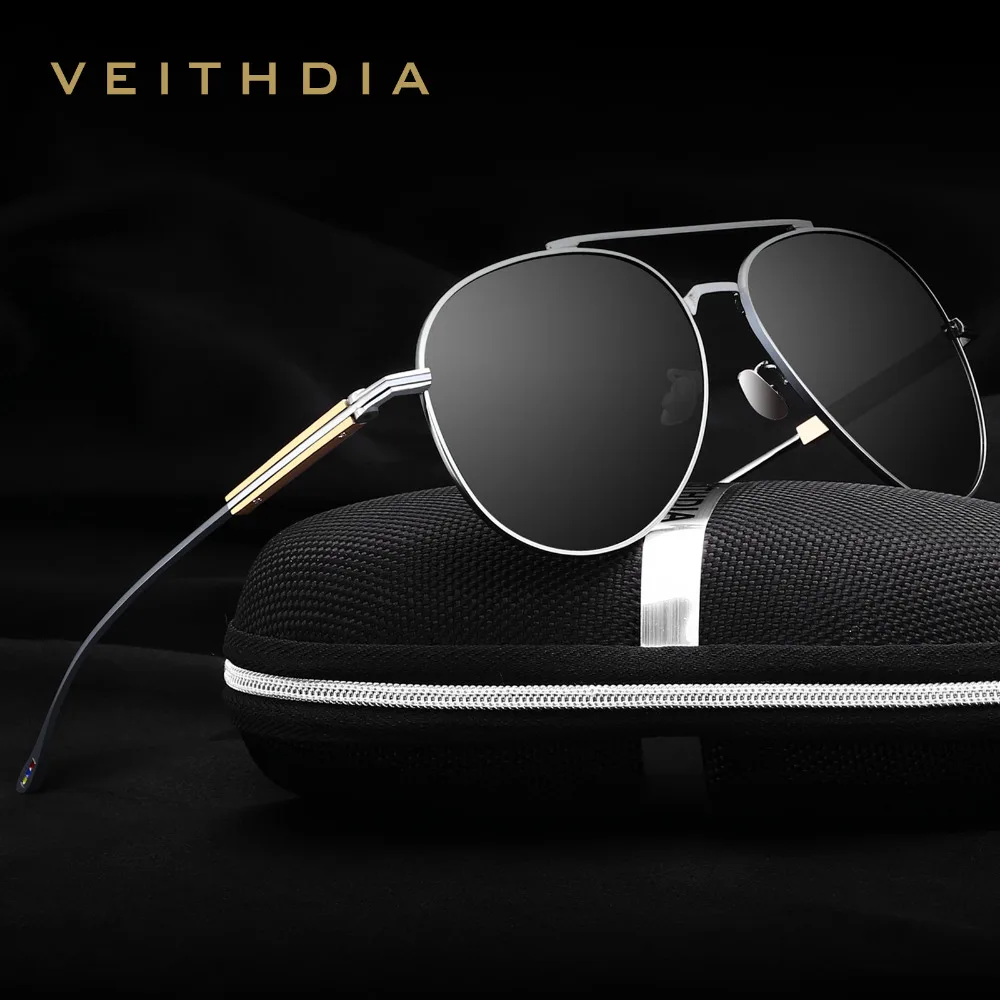 

VEITHDIA Sunglasses Fashion Brand Designer Unisex Aluminum Men Women Sun Glasses Polarized Mirror Male Eyewear For Female 6696