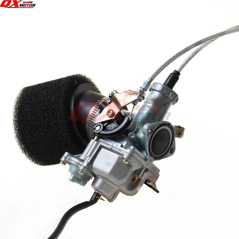 Power Jet Accelerating Pump 30mm carb PZ30 Carburetor Visiable Transparent Throttle Settle Dual Cable IRBIS Air Filter