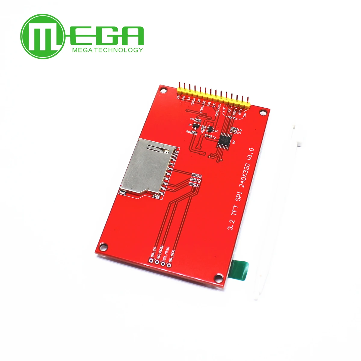 Novo 3.2 polegada 320*240 spi serial tft lcd módulo de tela com driver painel toque ic ili9341 para arduino mcu