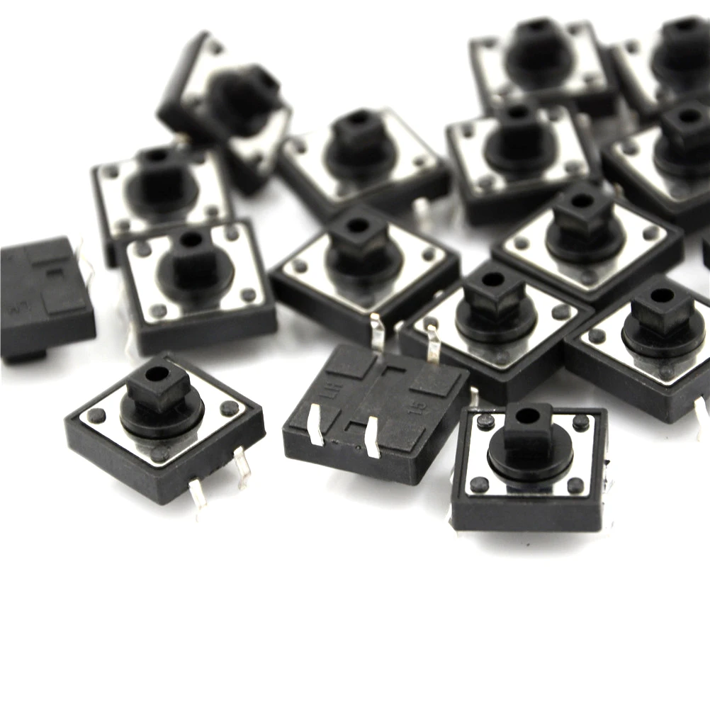 Wholesale 20PCS TC-1212T 12x12x7.3 Mm Tact Tactile Push Button Momentary PCB Switch 24V 50mA Switches