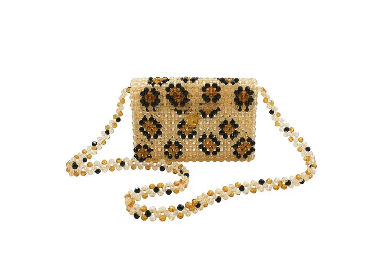 2019 New Luxury Weaving Pearls Bag Beaded Shoulder Bag Flap Handbags Women Vintage Retro Ladies Top-handle Bags Purse