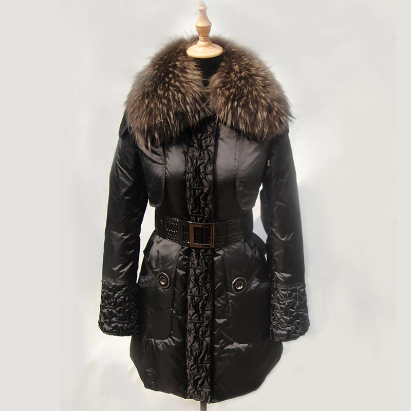 AYUNSUE 2020 Winter Duck Down Jacket Women Long Coat Female Parka Warm Clothes Real Fur Collar High Quality chaqueta mujer 003