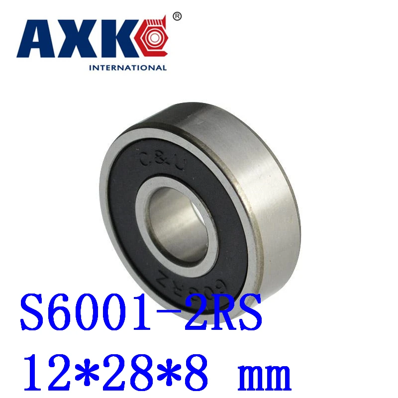 

Ball Bearing 10pcs Free Shipping Sus440c Environmental Corrosion Resistant Bearings (rubber Seal Cover) S6001-2rs 12*28*8 Mm