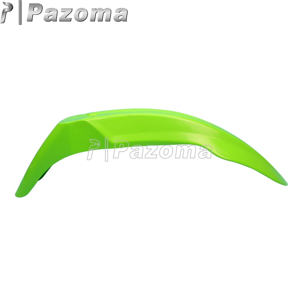 PAZOMA Green Motorbike Supermoto Universal Front Fender Mudguard for Kawasaki KX125 KX250 KX500 KDX200 KDX220 KX85 KX65 KX100