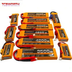 2S 7.4V 2200 3000 3500 4000 4200 5000 5200 6000mAh 25C 35C 60C RC LiPo batteria 2S per RC aereo Drone elicottero auto giocattolo