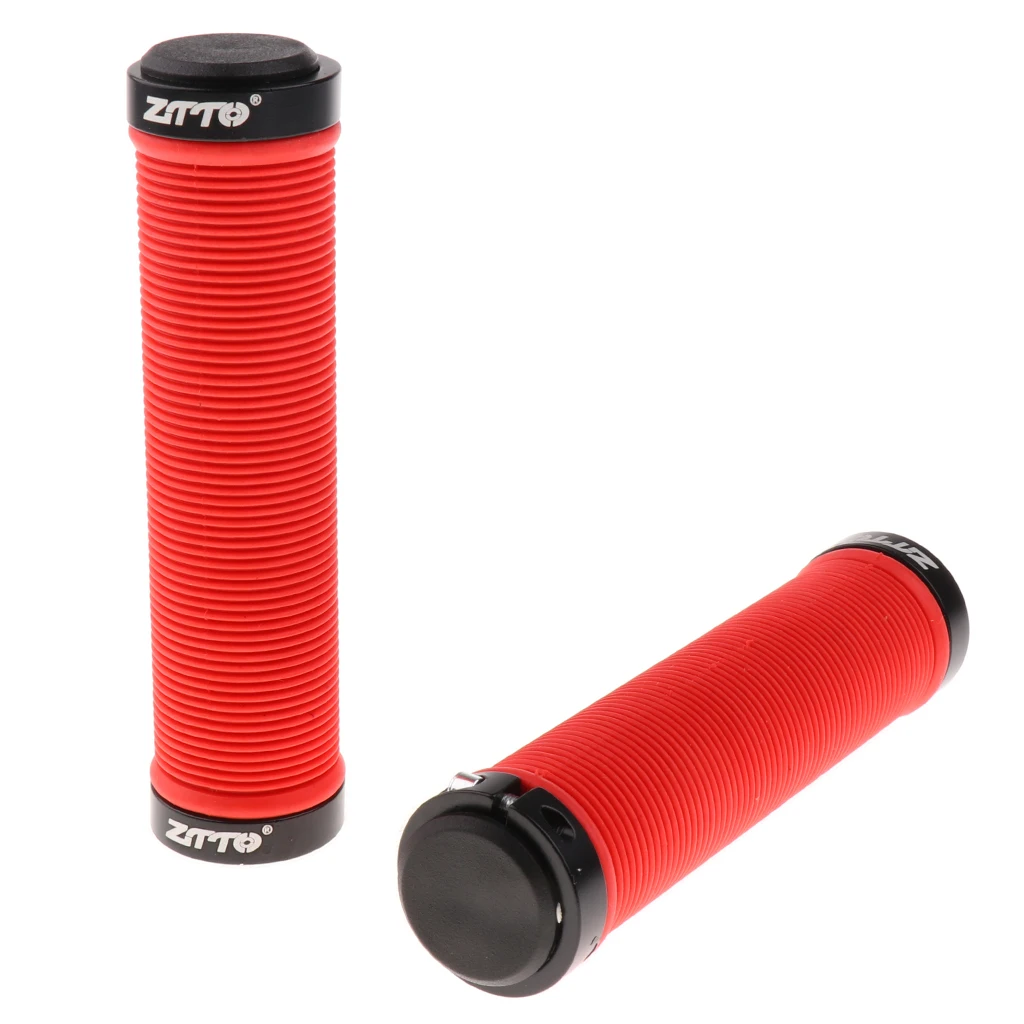 Bicycle Parts MTB Bike Handlebar Grips Silicone Gel Lock on Anti slip Bicycle Grips Ends 13cm*22mm Black/Red/Green/Yellow