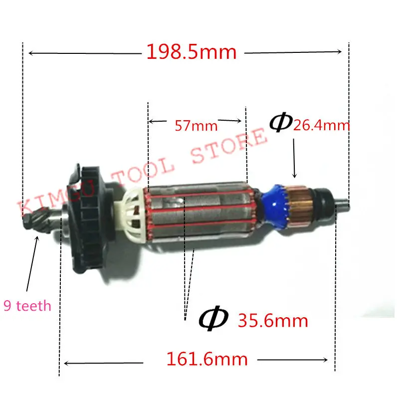 AC220-240V Rotor 637075-00 N398000 for DeWALT  D28135 D28136 D28137 D28132C Motor Engine