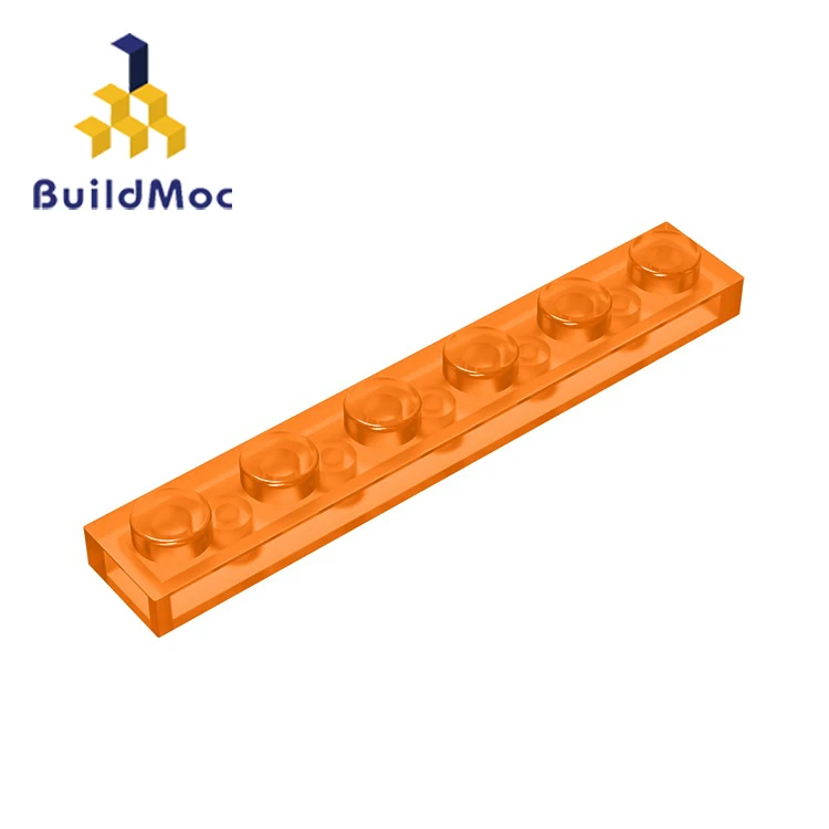 BuildMOC Compatible Assembles Particles Plate 3666 1x6 For Building Blocks Parts DIY electric Educationa