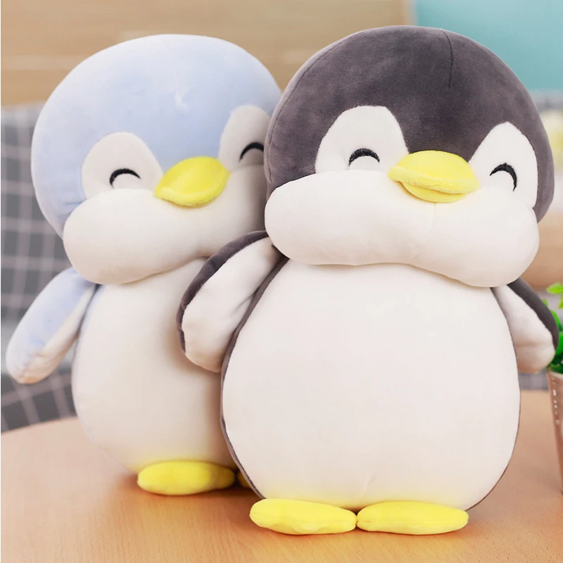 Juguetes de peluche de pingüino gordo suave para niños, muñeca de animales de dibujos animados, juguete de moda para bebés, niñas encantadoras,