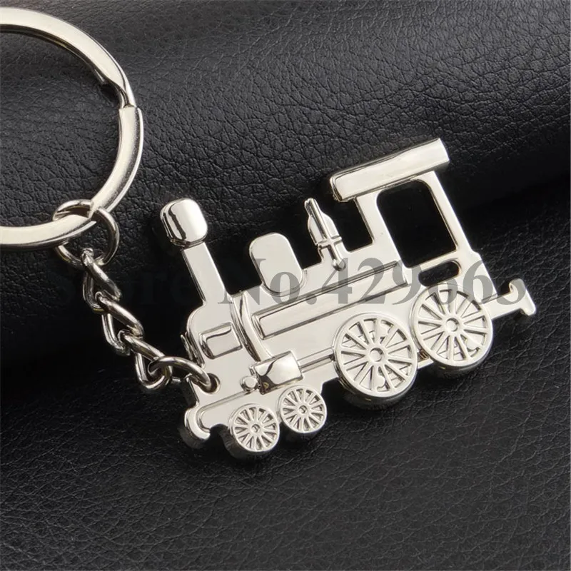 1 piece Locomotive keychain metal railway engine key chains train head key ring holder personality trinket gift novelty items