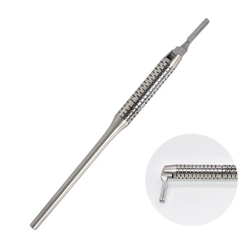 Uchwyt skalpela dentystycznego Regulowany uchwyt noża chirurgicznego Stal nierdzewna Długość 15 cm Obrót o 180 stopni Implant jamy ustnej