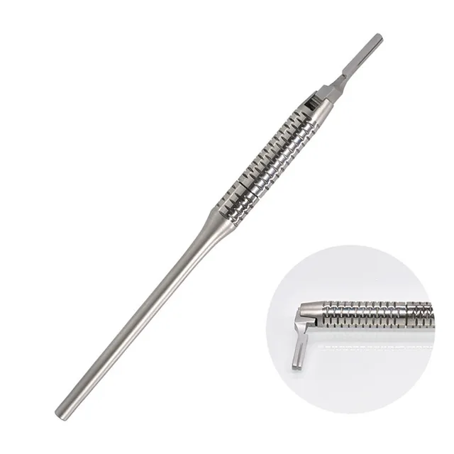 Uchwyt skalpela dentystycznego Regulowany uchwyt noża chirurgicznego Stal nierdzewna Długość 15 cm Obrót o 180 stopni Implant jamy ustnej