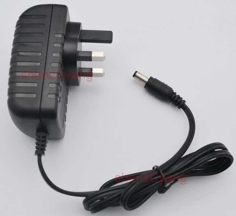 1PCS  12V2A AC 100V-240V Converter Adapter DC 12V 2A /2000mA 24W Power Supply UK Plug  DC 5.5 mm x 2.1mm -2.5mm