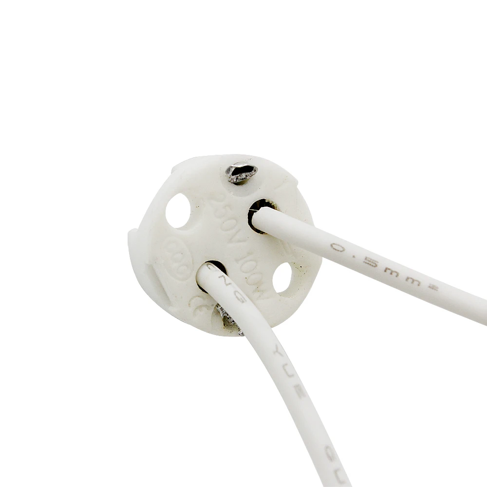 10pcs High Quality MR16 G4 GU5.3 Ceramic Lamp Holder Socket Connector For G4 LED Light Bulb