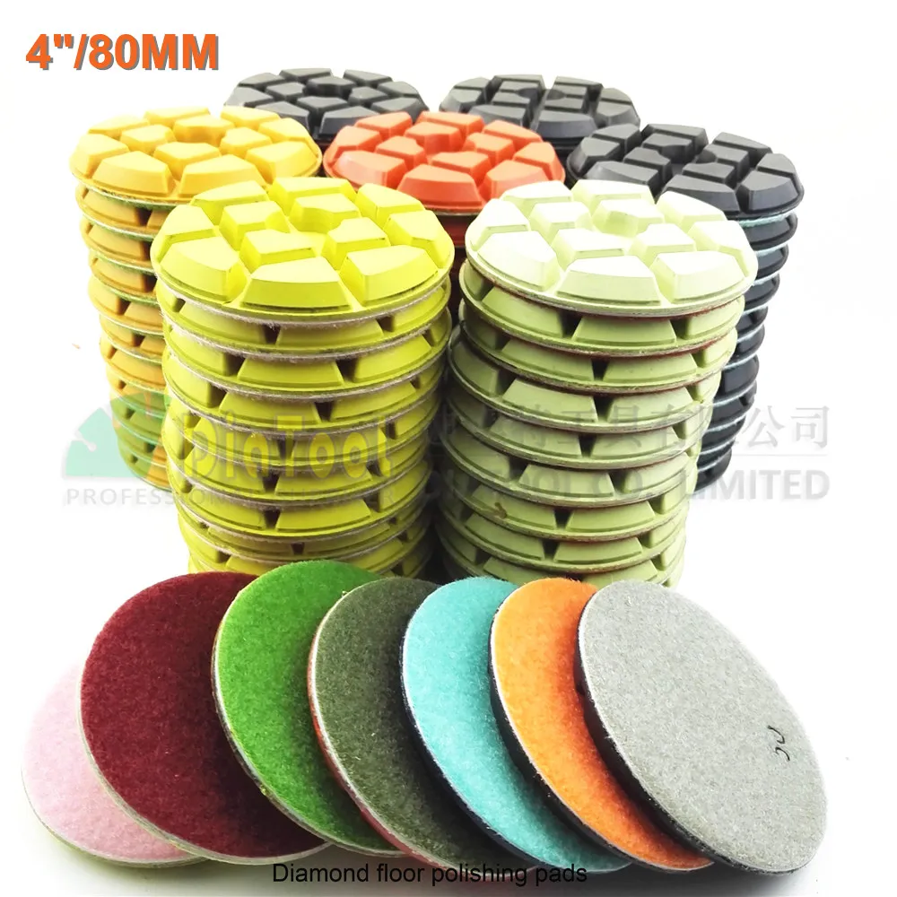 SHDIATOOL 84pcs 100mm  diamond floor sanding disc SA622 4\