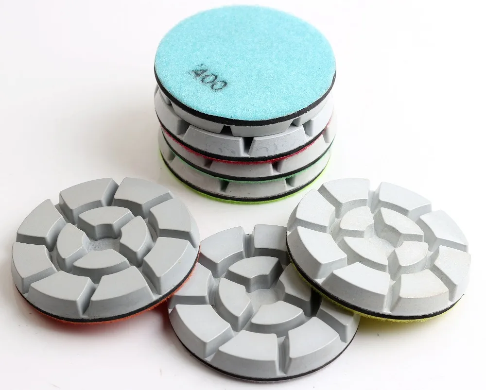 free shipping diamond 4 inch 100mm wet floor concrete polishing pads for stone or concrete floor