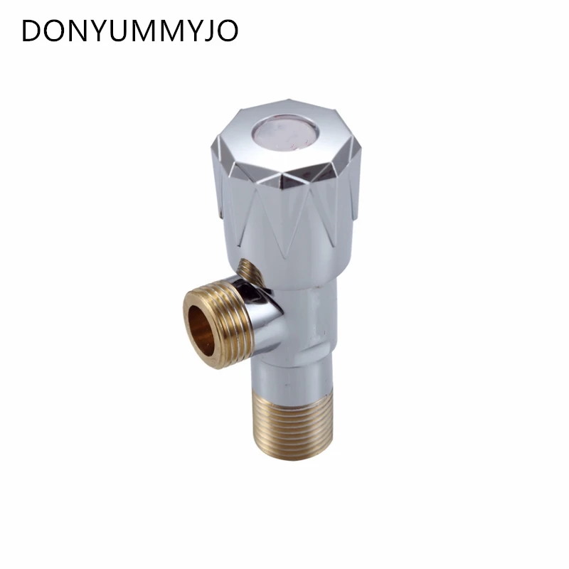 1pc Brass Right Angle Valve One Into One Water Heater Toilet Kitchuen Faucet Check Valve Bibcocks 1/2'