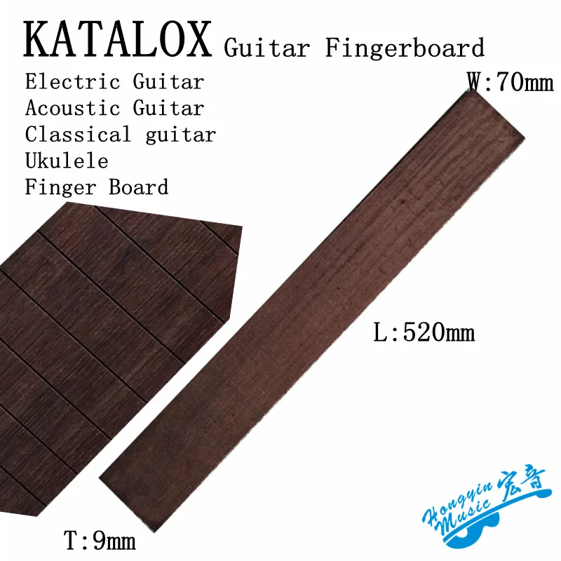 Katalox For Electric guitar Acoustic Guitar Classical Guitar Standard 650mm Chord Length Fingerboard Wood Guitar Making Materia