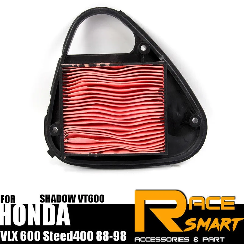 For HONDA Shadow VT600 VLX 600 Steed400 1988- 1998 VT-600 VLX Motorcycles Air Filter Intake Cleaner Clean System Accessories New