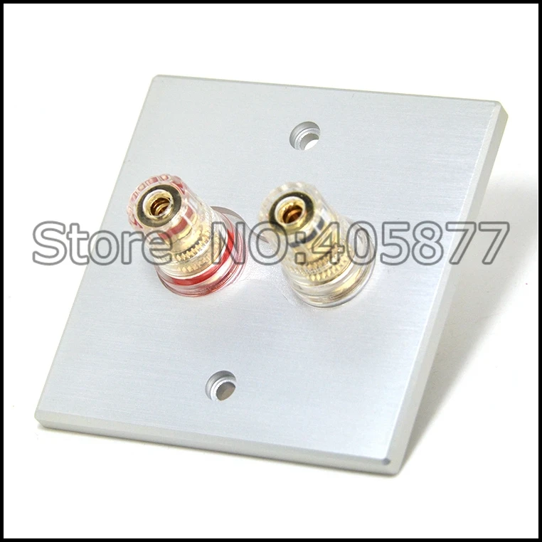 

Hi-End Home theater gold plated Wall binding post hifi binding post plug terminal socket on the wall