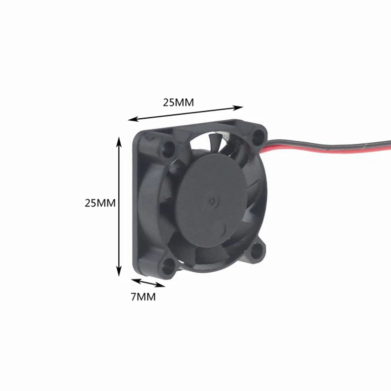 DC 12V 2.5CM 25X25X7mm mini small micro 3D printer model cooling fan